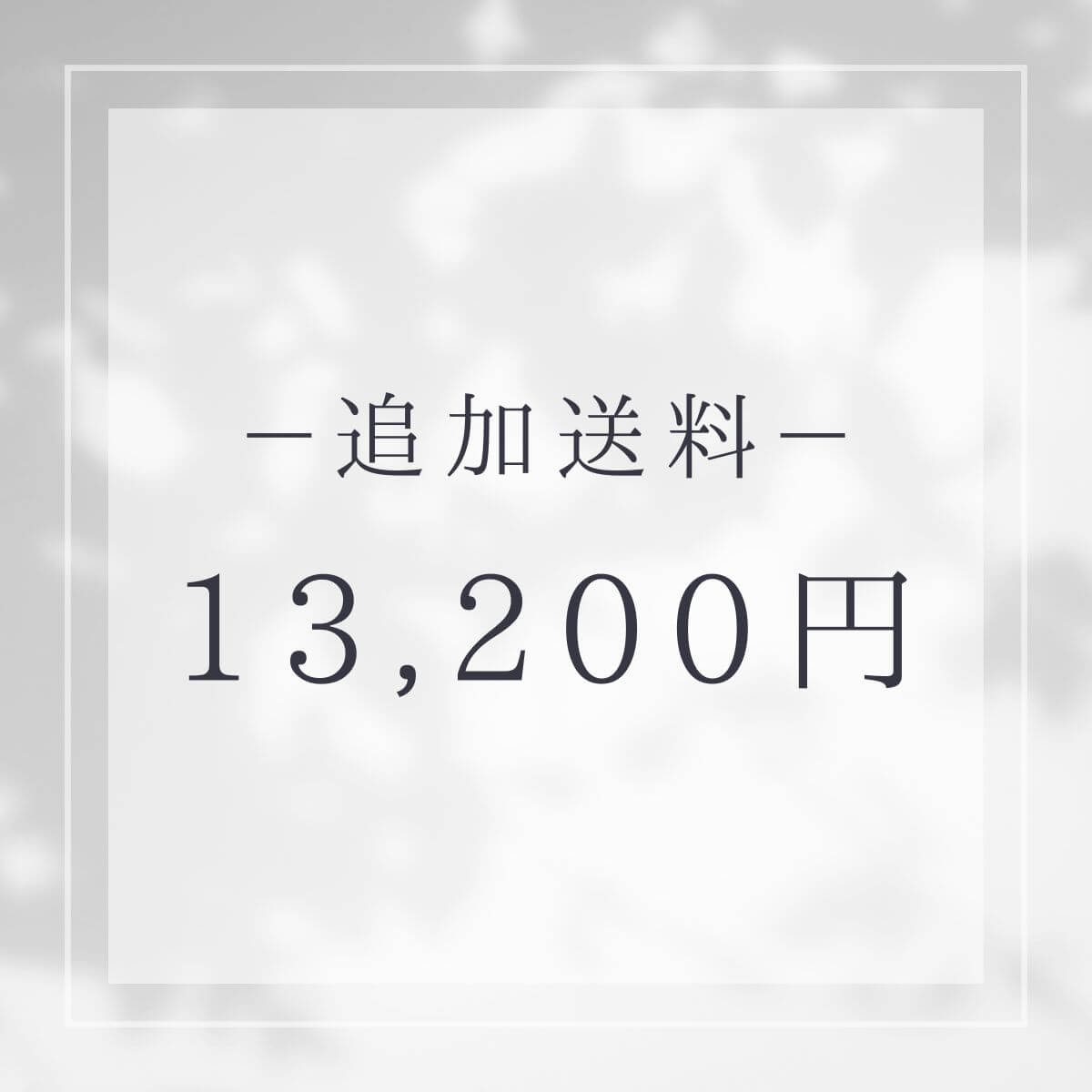 追加送料13200円