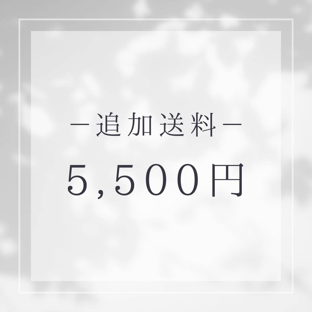 追加送料5500円
